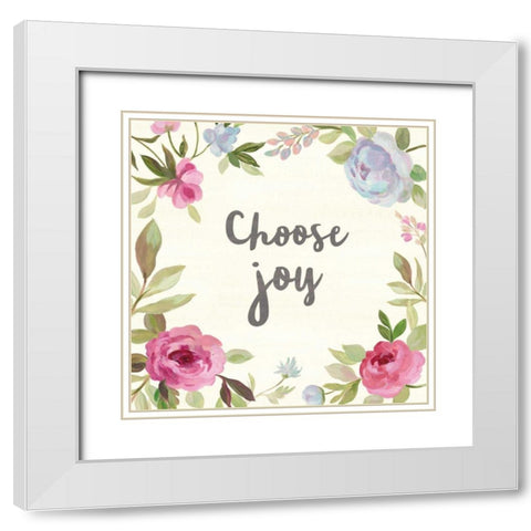 Petals and Blossoms VIII White Modern Wood Framed Art Print with Double Matting by Vassileva, Silvia