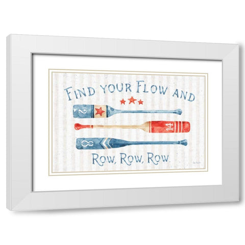 Nautical Life I White Modern Wood Framed Art Print with Double Matting by Audit, Lisa