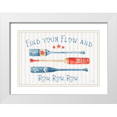 Nautical Life I White Modern Wood Framed Art Print with Double Matting by Audit, Lisa