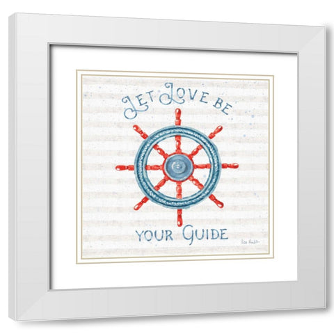 Nautical Life V White Modern Wood Framed Art Print with Double Matting by Audit, Lisa