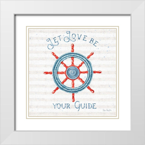 Nautical Life V White Modern Wood Framed Art Print with Double Matting by Audit, Lisa