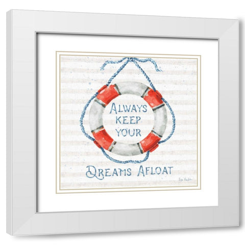 Nautical Life VI White Modern Wood Framed Art Print with Double Matting by Audit, Lisa