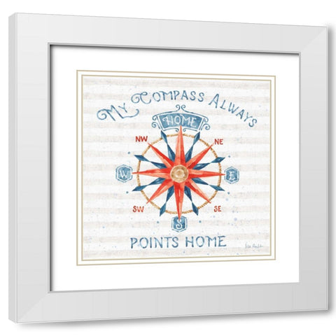 Nautical Life VII White Modern Wood Framed Art Print with Double Matting by Audit, Lisa