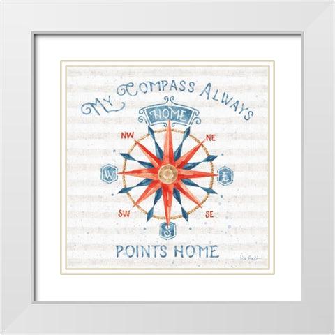 Nautical Life VII White Modern Wood Framed Art Print with Double Matting by Audit, Lisa