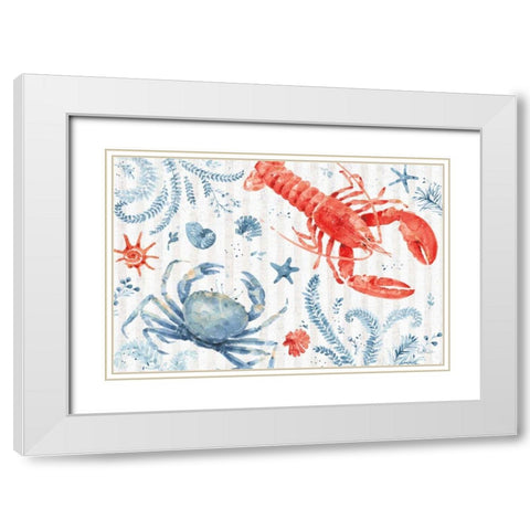 Nautical Life VIII White Modern Wood Framed Art Print with Double Matting by Audit, Lisa