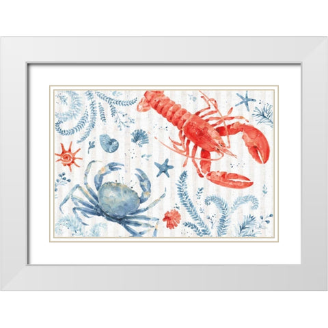 Nautical Life VIII White Modern Wood Framed Art Print with Double Matting by Audit, Lisa