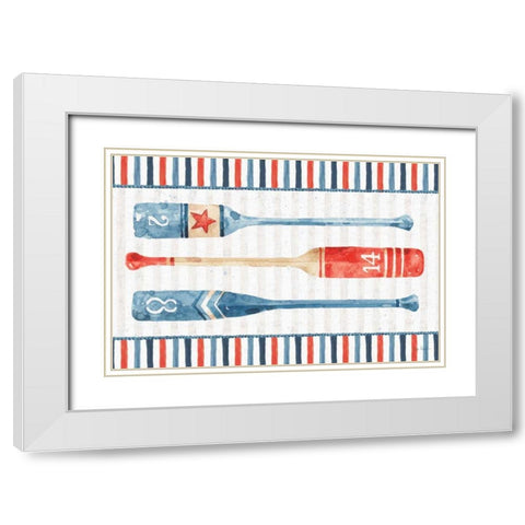 Nautical Life XI White Modern Wood Framed Art Print with Double Matting by Audit, Lisa