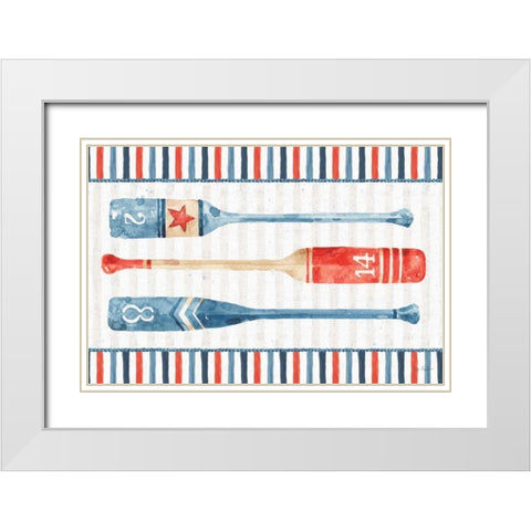 Nautical Life XI White Modern Wood Framed Art Print with Double Matting by Audit, Lisa