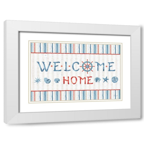 Nautical Life XII White Modern Wood Framed Art Print with Double Matting by Audit, Lisa