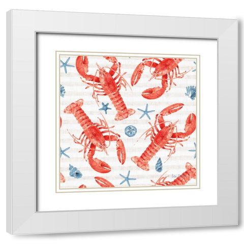 Nautical Life Step 03A White Modern Wood Framed Art Print with Double Matting by Audit, Lisa