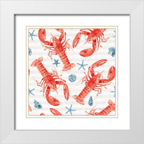 Nautical Life Step 03A White Modern Wood Framed Art Print with Double Matting by Audit, Lisa