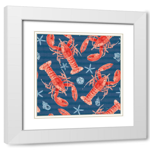 Nautical Life Step 03B White Modern Wood Framed Art Print with Double Matting by Audit, Lisa