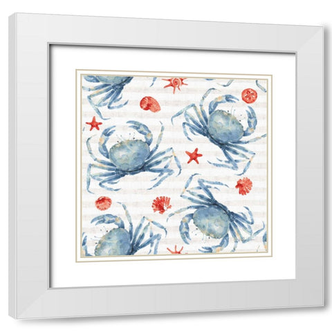 Nautical Life Step 04A White Modern Wood Framed Art Print with Double Matting by Audit, Lisa