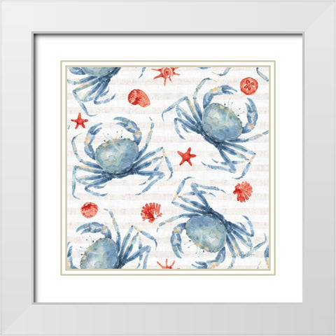 Nautical Life Step 04A White Modern Wood Framed Art Print with Double Matting by Audit, Lisa