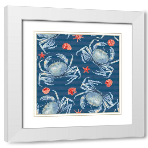 Nautical Life Step 04B White Modern Wood Framed Art Print with Double Matting by Audit, Lisa