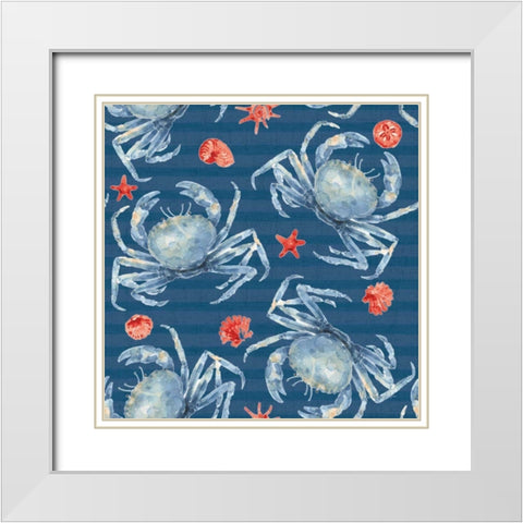 Nautical Life Step 04B White Modern Wood Framed Art Print with Double Matting by Audit, Lisa