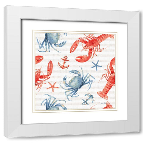 Nautical Life Step 05A White Modern Wood Framed Art Print with Double Matting by Audit, Lisa