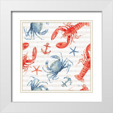 Nautical Life Step 05A White Modern Wood Framed Art Print with Double Matting by Audit, Lisa