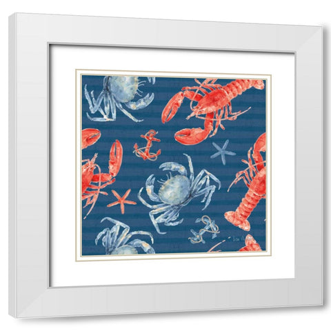 Nautical Life Step 05B White Modern Wood Framed Art Print with Double Matting by Audit, Lisa