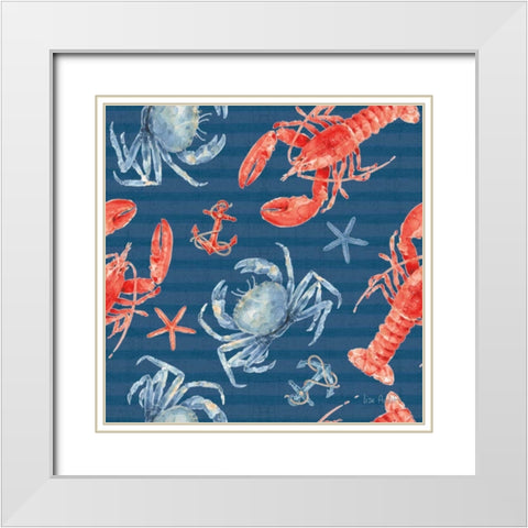 Nautical Life Step 05B White Modern Wood Framed Art Print with Double Matting by Audit, Lisa