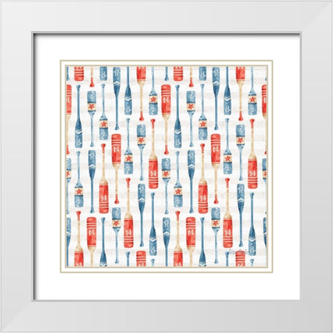 Nautical Life Step 06A White Modern Wood Framed Art Print with Double Matting by Audit, Lisa