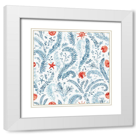 Nautical Life Step 07A White Modern Wood Framed Art Print with Double Matting by Audit, Lisa