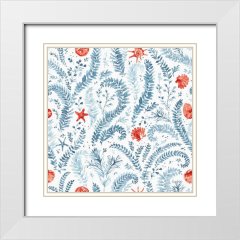 Nautical Life Step 07A White Modern Wood Framed Art Print with Double Matting by Audit, Lisa