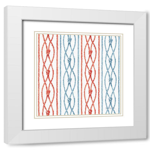 Nautical Life Step 08A White Modern Wood Framed Art Print with Double Matting by Audit, Lisa