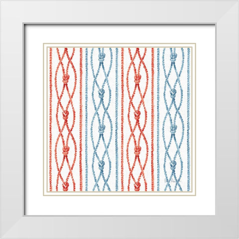 Nautical Life Step 08A White Modern Wood Framed Art Print with Double Matting by Audit, Lisa
