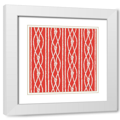 Nautical Life Step 08B White Modern Wood Framed Art Print with Double Matting by Audit, Lisa