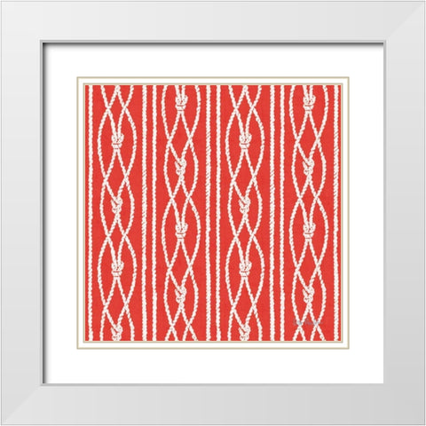 Nautical Life Step 08B White Modern Wood Framed Art Print with Double Matting by Audit, Lisa