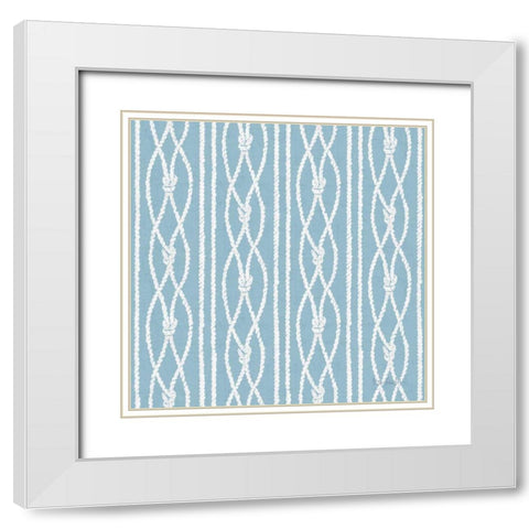 Nautical Life Step 08C White Modern Wood Framed Art Print with Double Matting by Audit, Lisa