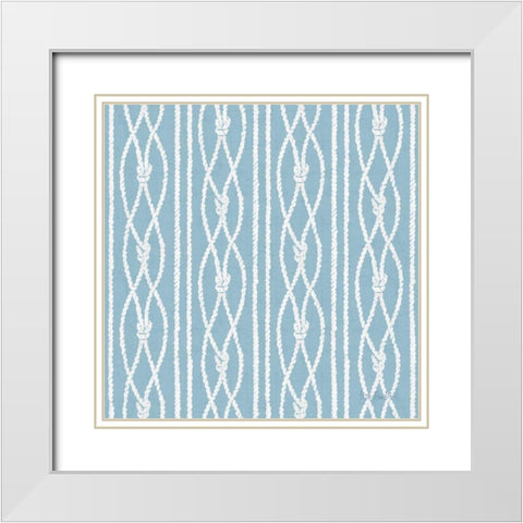 Nautical Life Step 08C White Modern Wood Framed Art Print with Double Matting by Audit, Lisa