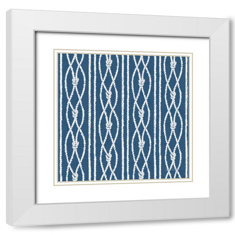 Nautical Life Step 08D White Modern Wood Framed Art Print with Double Matting by Audit, Lisa