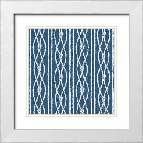 Nautical Life Step 08D White Modern Wood Framed Art Print with Double Matting by Audit, Lisa