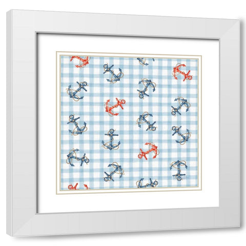Nautical Life Step 09 White Modern Wood Framed Art Print with Double Matting by Audit, Lisa