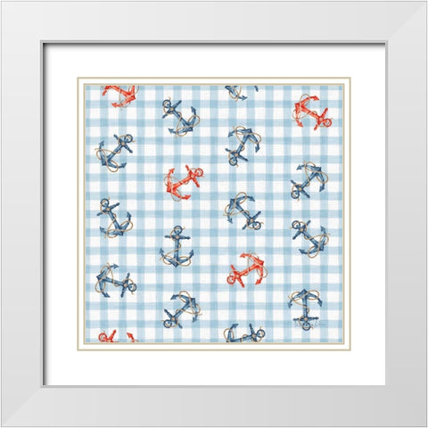 Nautical Life Step 09 White Modern Wood Framed Art Print with Double Matting by Audit, Lisa