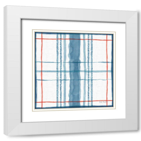 Nautical Life Step 11 White Modern Wood Framed Art Print with Double Matting by Audit, Lisa