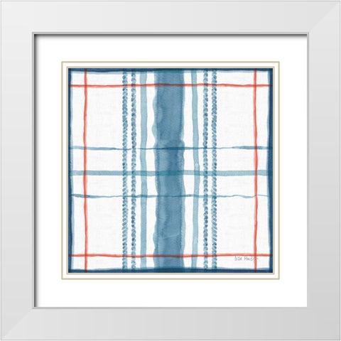Nautical Life Step 11 White Modern Wood Framed Art Print with Double Matting by Audit, Lisa