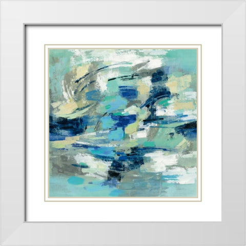 Unexpected Wave White Modern Wood Framed Art Print with Double Matting by Vassileva, Silvia