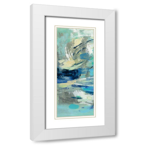 Unexpected Wave II White Modern Wood Framed Art Print with Double Matting by Vassileva, Silvia
