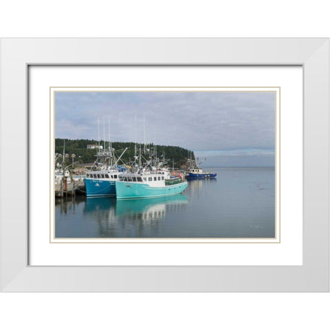 Bay of Fundy I White Modern Wood Framed Art Print with Double Matting by Majchrowicz, Alan