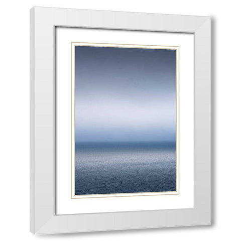 Bay of Fundy Fog White Modern Wood Framed Art Print with Double Matting by Majchrowicz, Alan