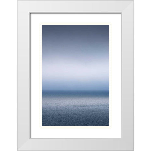 Bay of Fundy Fog White Modern Wood Framed Art Print with Double Matting by Majchrowicz, Alan