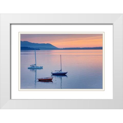Bellingham Bay White Modern Wood Framed Art Print with Double Matting by Majchrowicz, Alan