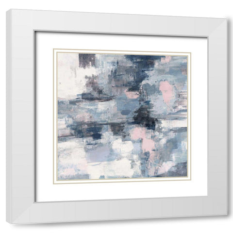 In the Clouds Neutral Pink Crop White Modern Wood Framed Art Print with Double Matting by Vassileva, Silvia