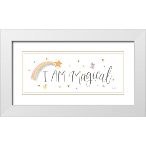 Magical Friends VI White Modern Wood Framed Art Print with Double Matting by Jackson, Jenaya