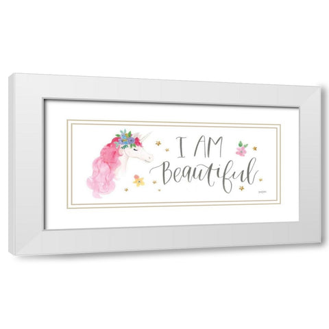 Magical Friends VII White Modern Wood Framed Art Print with Double Matting by Jackson, Jenaya