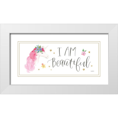 Magical Friends VII White Modern Wood Framed Art Print with Double Matting by Jackson, Jenaya
