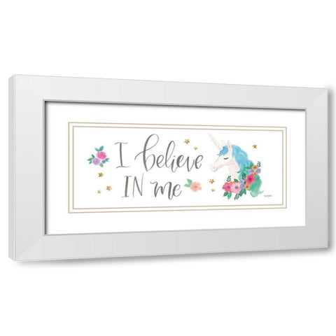 Magical Friends VIII White Modern Wood Framed Art Print with Double Matting by Jackson, Jenaya